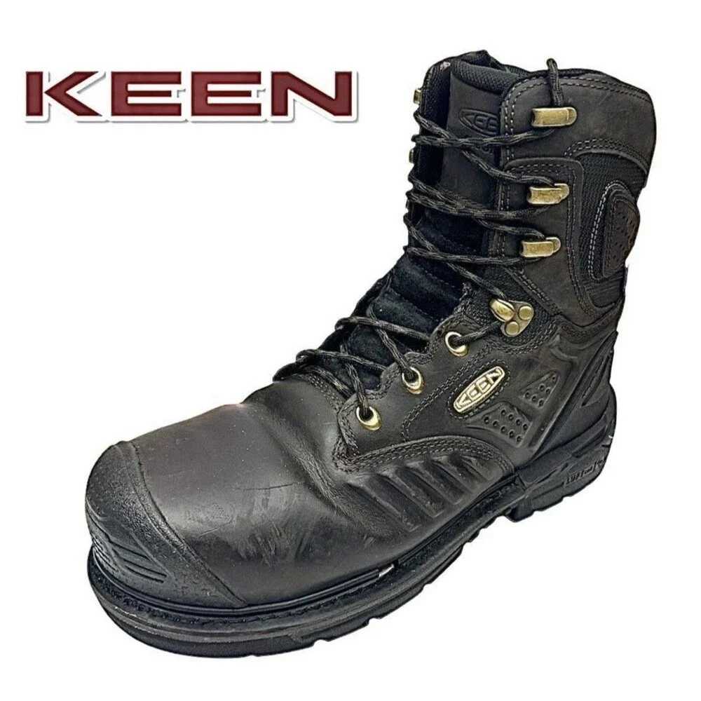 KEEN CSA Philadelphia+ 8” Insulated WP Carbon Fiber Toe Work Boots 9EE Black